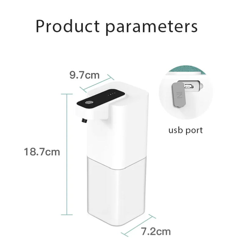 400ml Foaming Smart Auto Handsfree Sensor Touchless Soap Dispenser