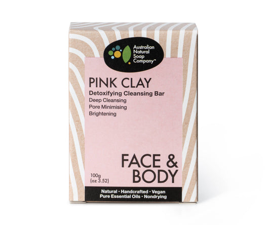 Australian Natural Soap Company Pink Clay Detoxifying Cleanser 100g