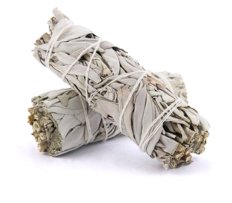 White Sage Smudge Sticks 4"