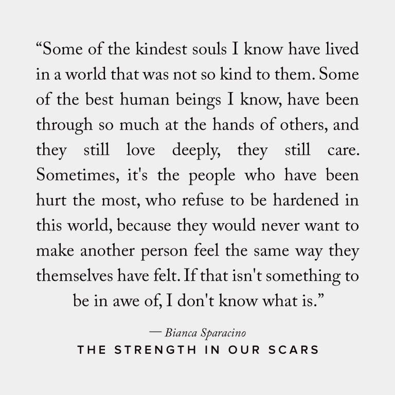 The Strength In Our Scars By Bianca Sparacino - book