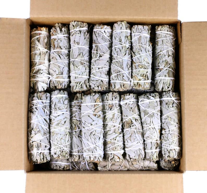 White Sage Smudge Sticks 4"