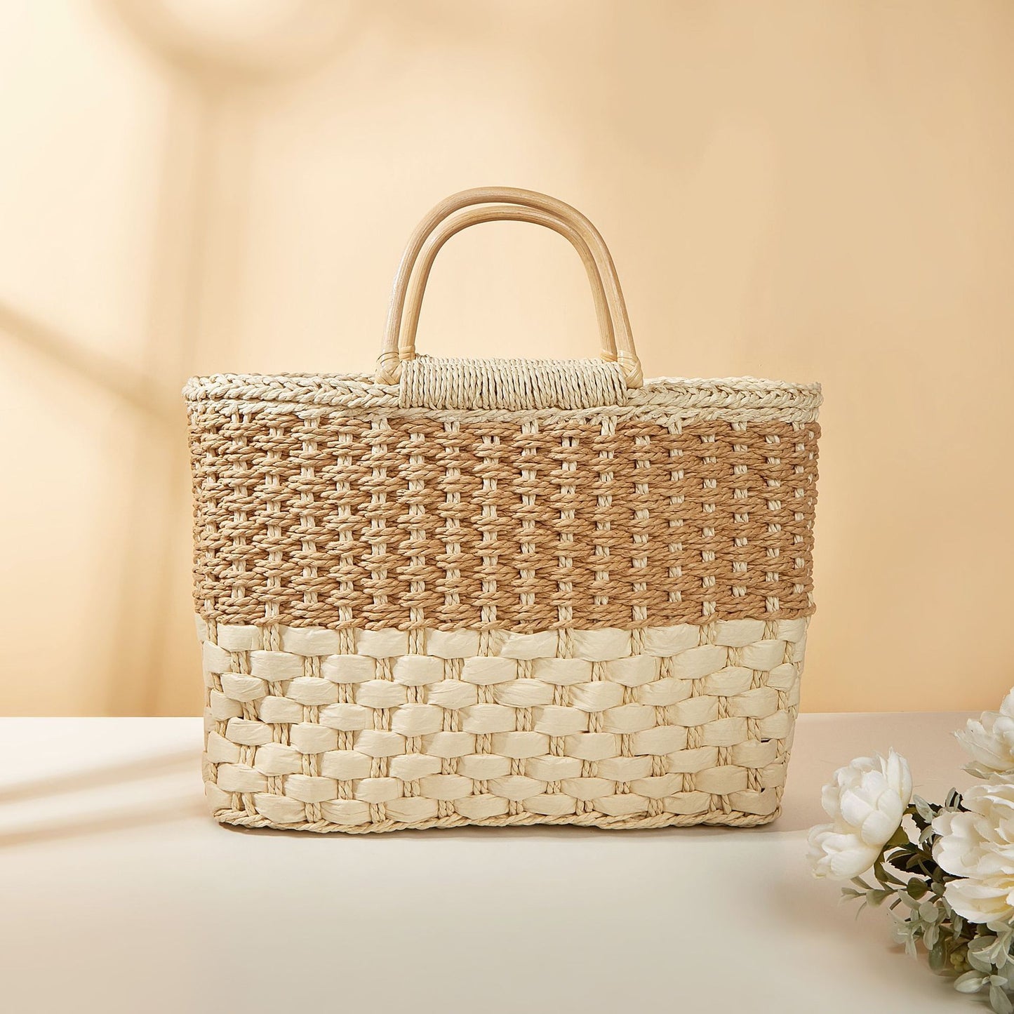 Basket Shoulder Braided Bag