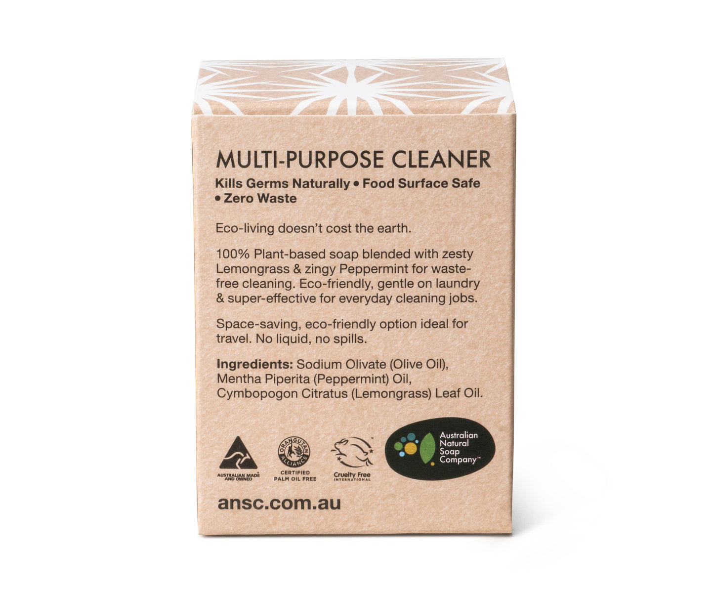 Australian Natural Soap Company Multi-Purpose Cleaner Soap 200g