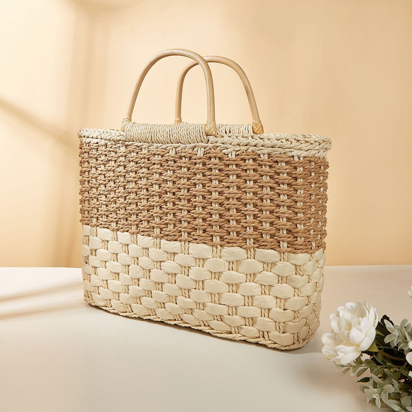 Basket Shoulder Braided Bag