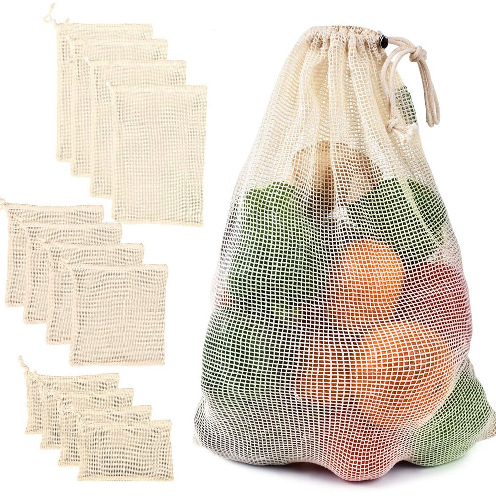 Cotton Mesh Reusable Bags